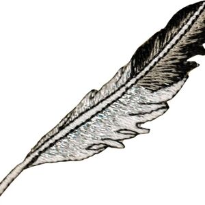 NWT Feather Patch For Denim Jeans And Jean Jackets